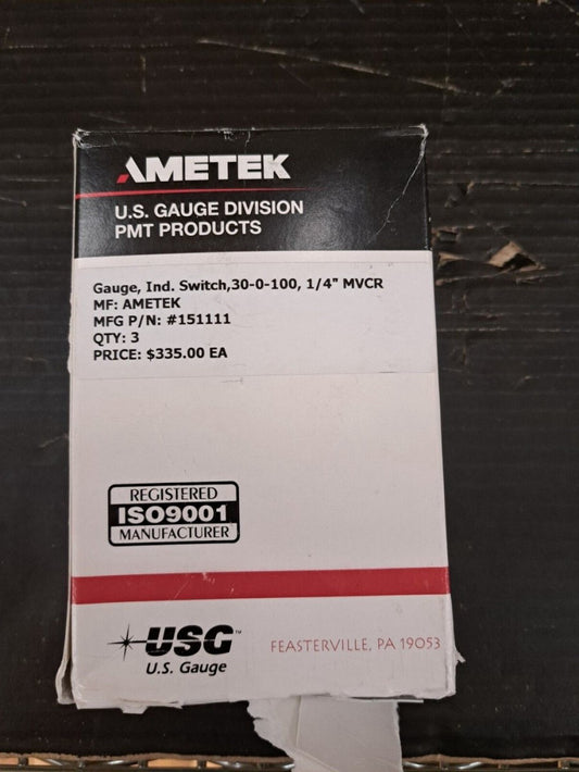 New, Ametek, 151364, IPS-200-LA Pressure Gauge, 14000 KPA Range, 2" CBM Conn.