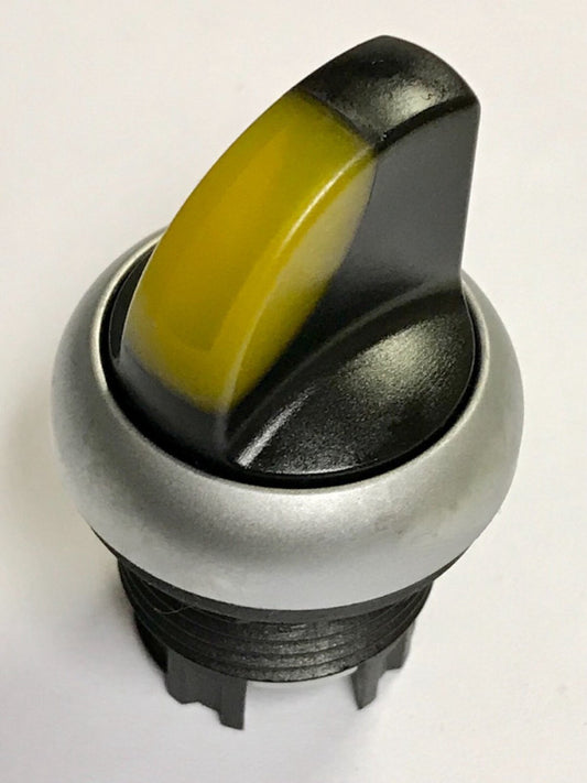 EATON M22 WRLK Y 2 Position Yellow Illuminated Maintained Selector Switch 
