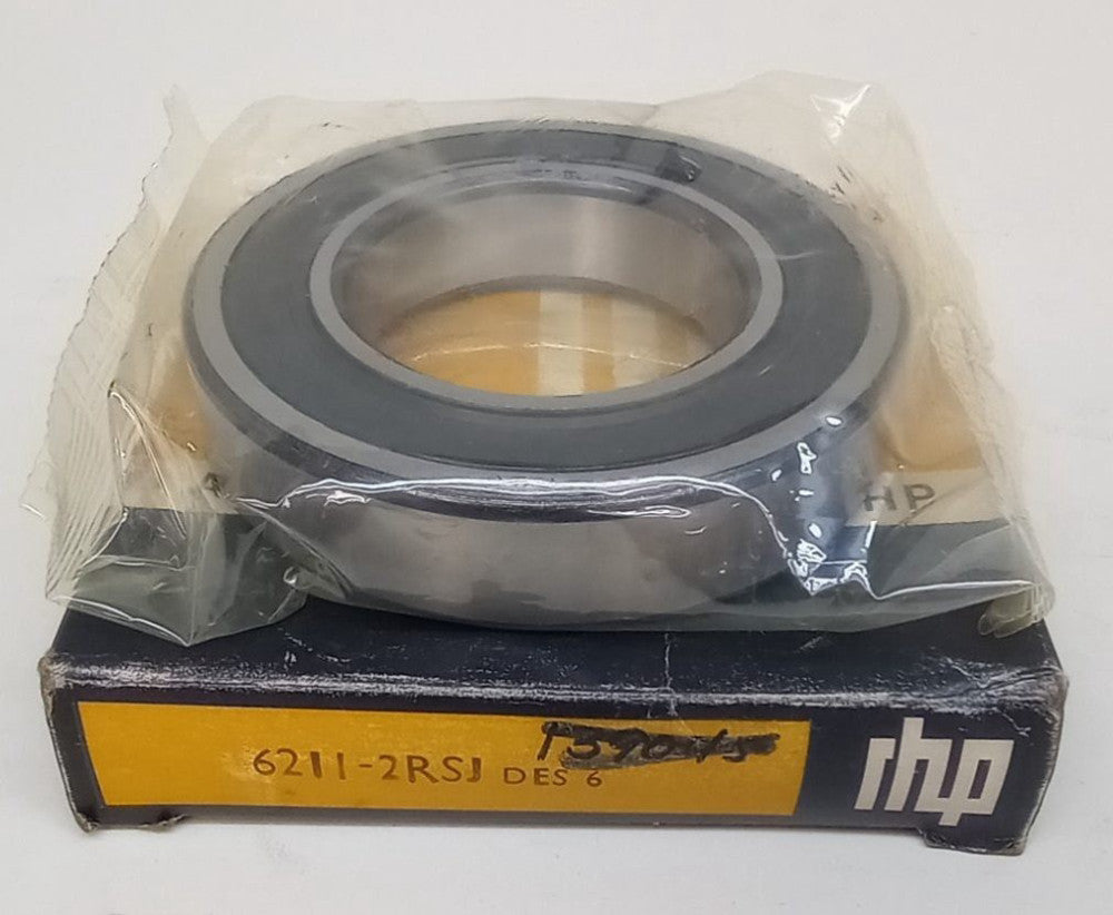 RHP 6211-2RSJ Ball Bearing Deep Groove 55X100X21mm Double Sealed