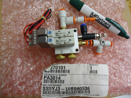 SMC SS5YJ3-UIB980536 Valve Pack Assembly. Brand New!
