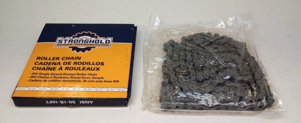 Stronghold 60212 Roller Chain ANSI 50-1R-10FT #50 Single Strand Riveted Fastenal