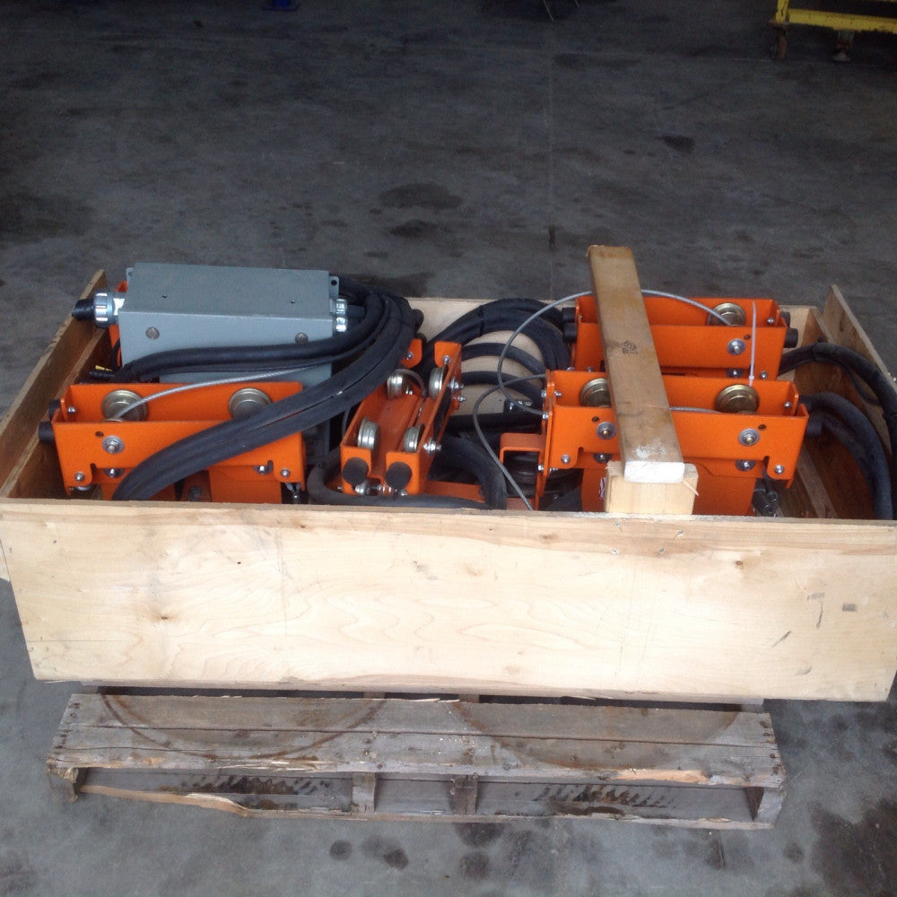 Gleason Reel Festoon System. Type PDQ-450 X 5 Pcs. With Wire And Control Box.