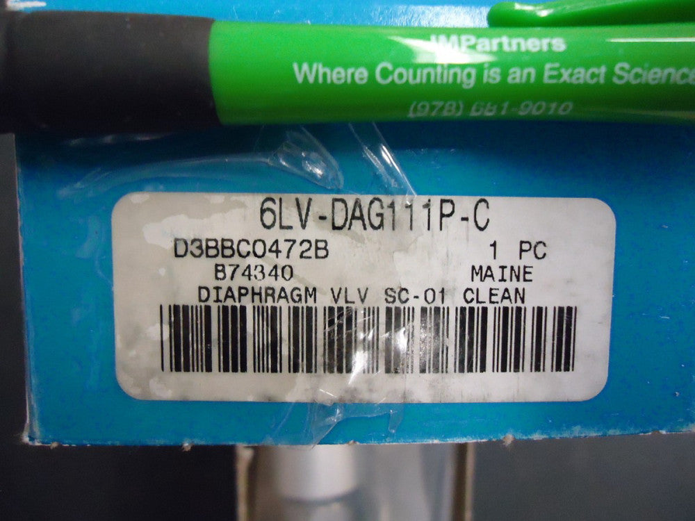 Swagelok 6LV-DAG111P-C 316L VAR High-Pressure Bellows-Sealed Valve, 1/4 in. New!