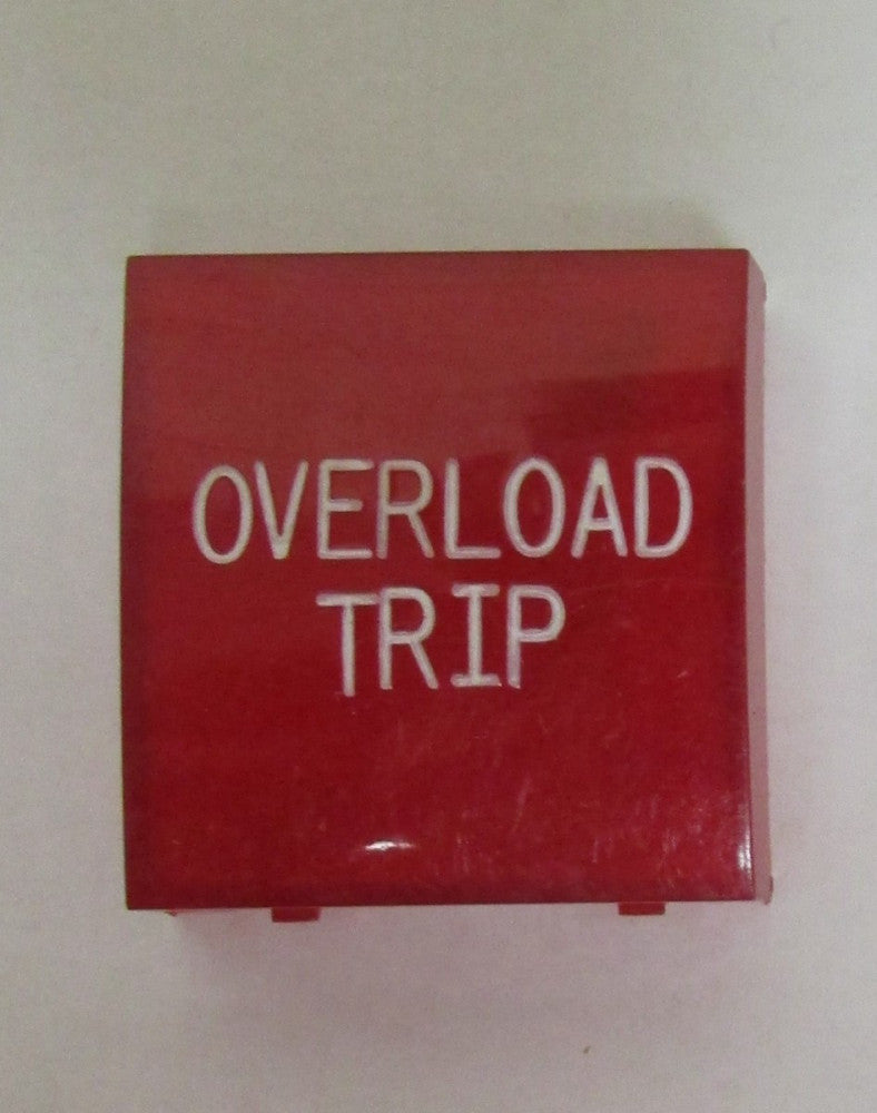 CUTLER HAMMER E30 E30K Compact Push Button RED OVERLOAD TRIP Lens Cap