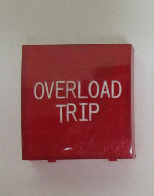 CUTLER HAMMER E30 E30K Compact Push Button RED OVERLOAD TRIP Lens Cap