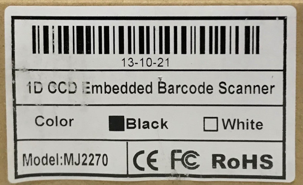 MODEL MJ2270 1D CCD Embedded Barcode Scanner V3.00 170 Module Black 1D Wired