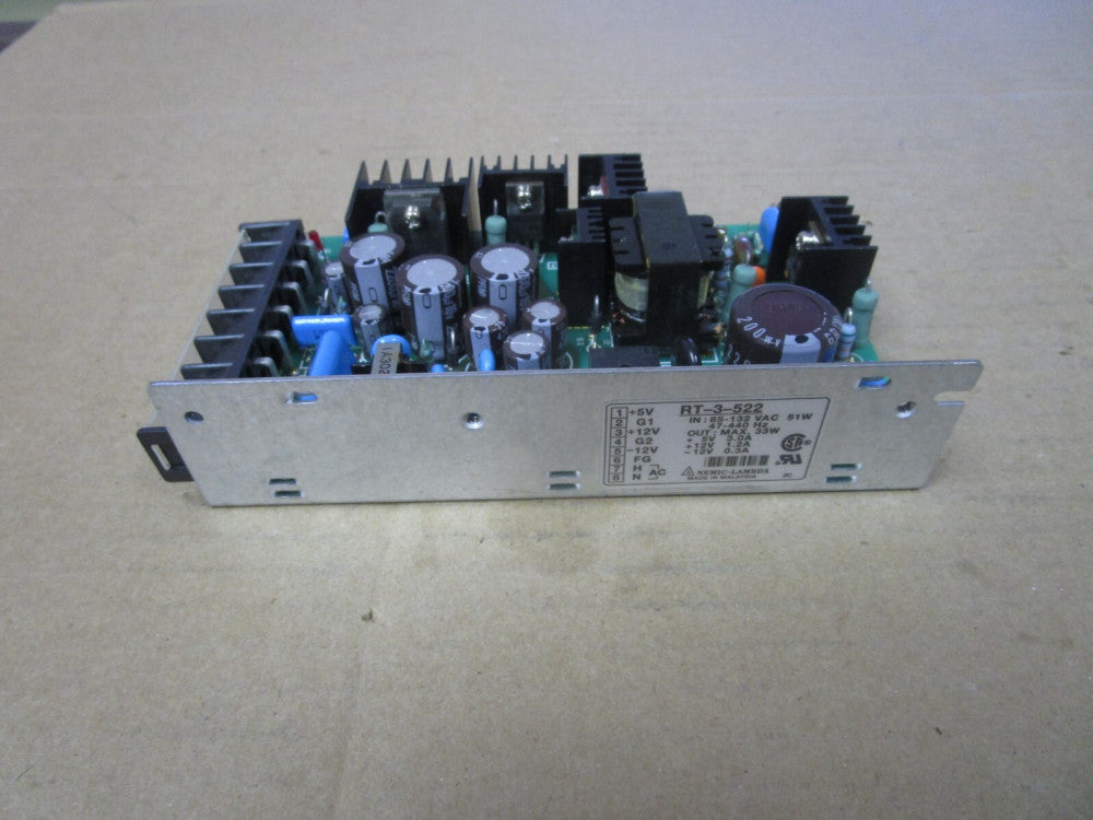NEMIC-LAMBDA POWER SUPPLY  RT-3-522  85-132VAC 51W