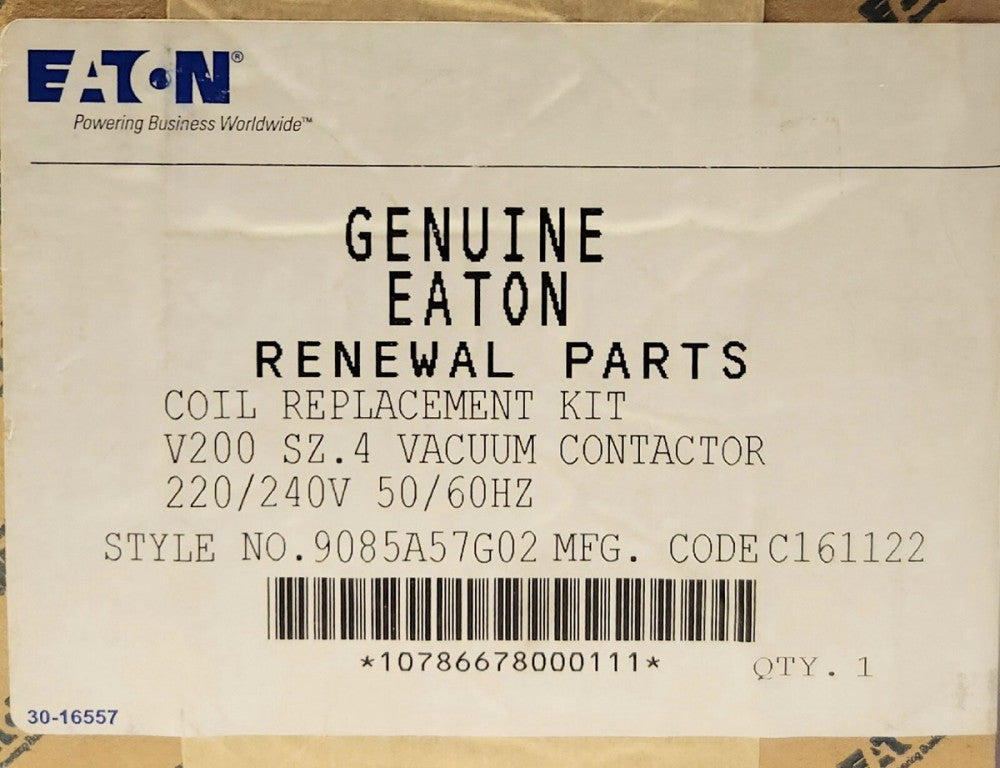 SEALED EATON CUTLER HAMMER 9085A57G02 Size 4 V200 V201 Vacuum Contactor Coil Kit
