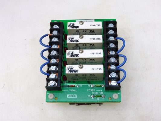 WESTERN RESERVE CONTROLS 1782-A4T PLC BOARD 1781-IT5S RELAYS