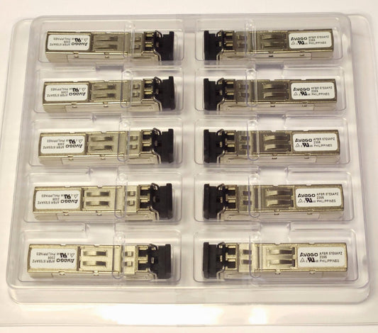 PACK OF 10 AVAGO AFBR 57E6APZ 2305 TXRX Fast Ethernet Fiber Optic TRANSCEIVER