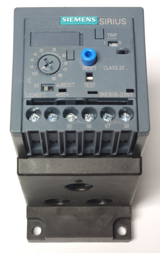 SIEMENS SIRIUS 3RB3036 2UW1 Electronic Overload Relay 12.5-50 AMP