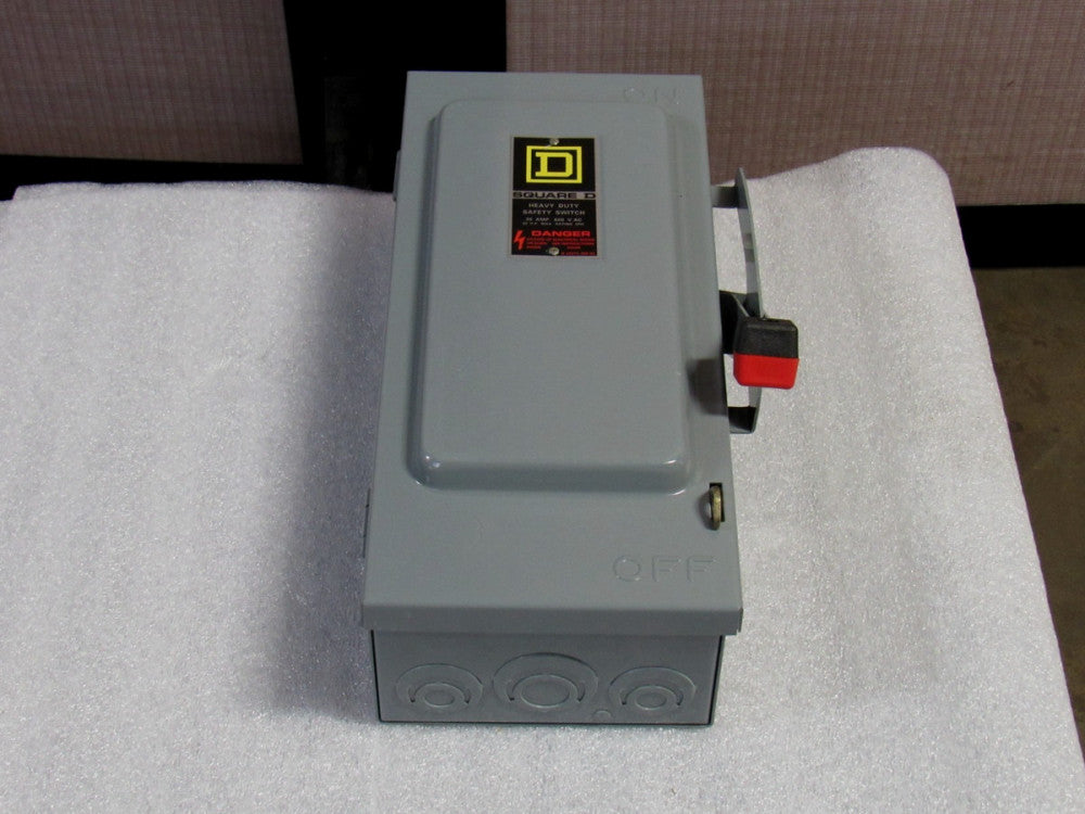 Square D Non-fusible Heavy Duty Safety Switch HU361 Ser E2 30 A Amp 600V 3P 3Ph