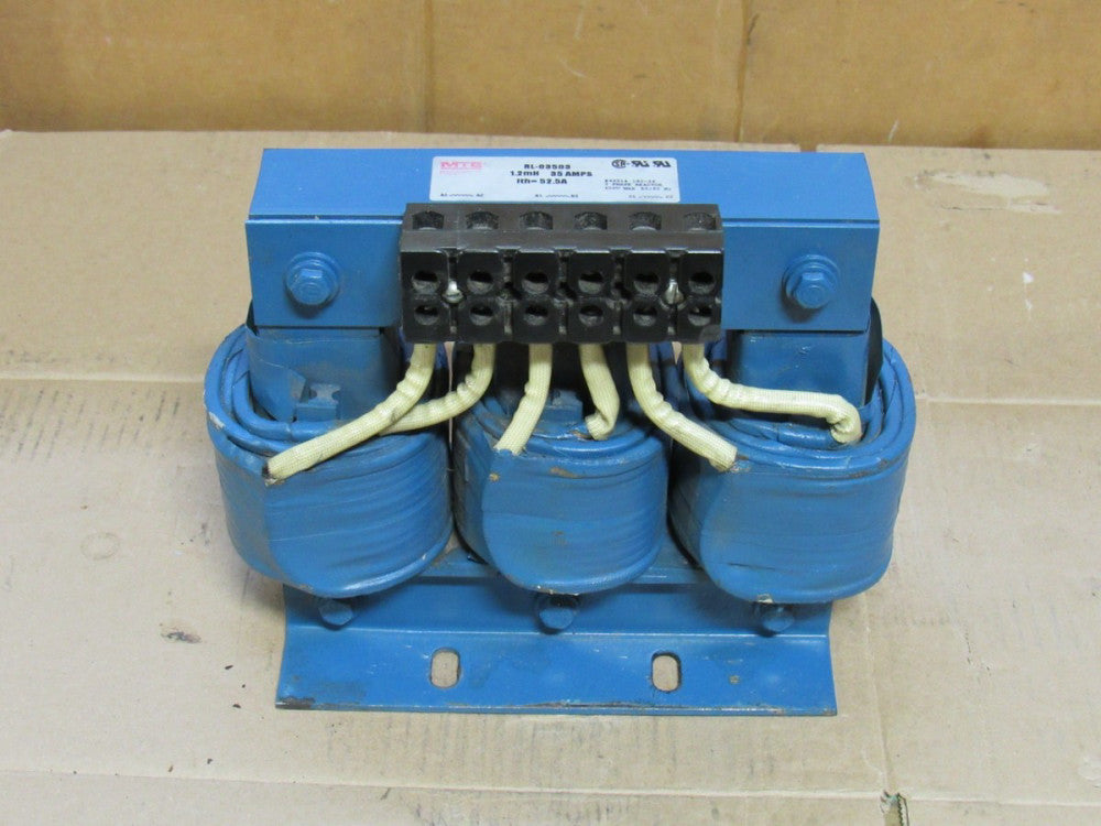 MTE Line Reactor Transfomer RL-03503 1.2MH 35 A Amp 3Ph 600V