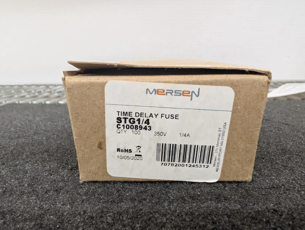 New, Mersen, STG1/4, 250V 1/4A .177 X .57 2AG Time Delay FUSE - Lot of 5pcs