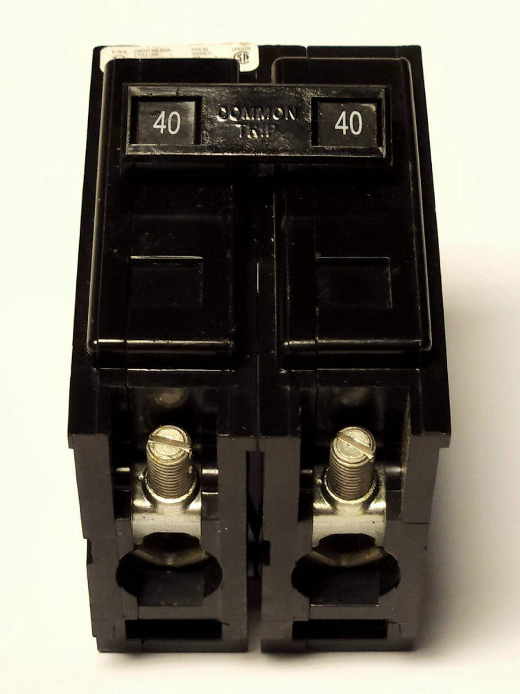 EATON CUTLER HAMMER BAB2040 2 Pole 40 AMP Type BA BAB Circuit Breaker 120 240VAC