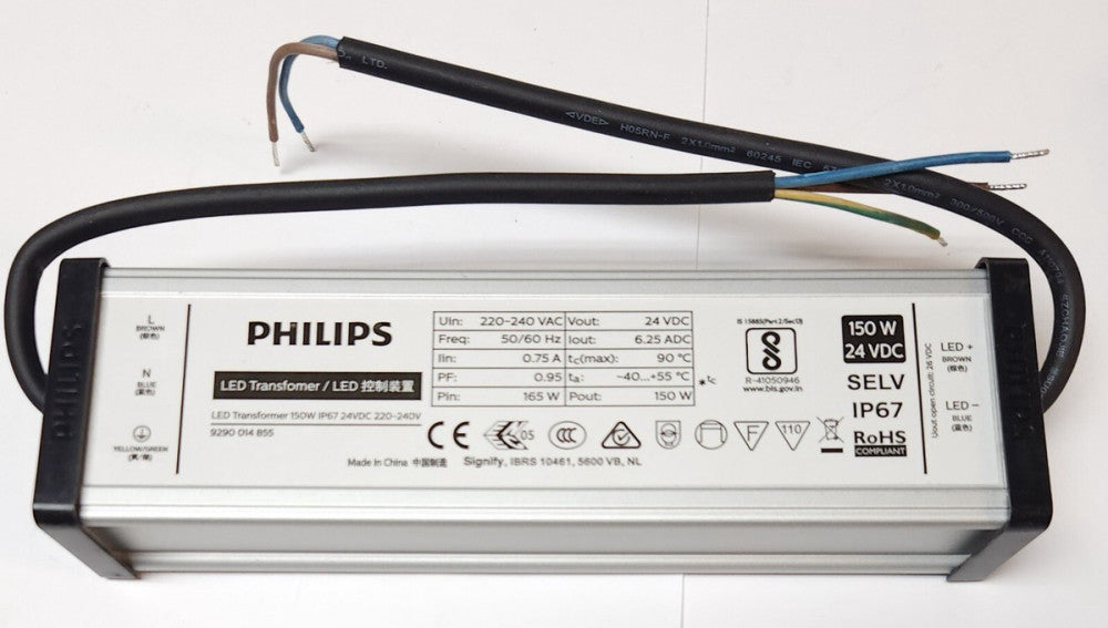PHILIPS 9290 014 855 150 Watt 24 VDC LED Driver TRANSFORMER 220-240 VAC SELV IP6