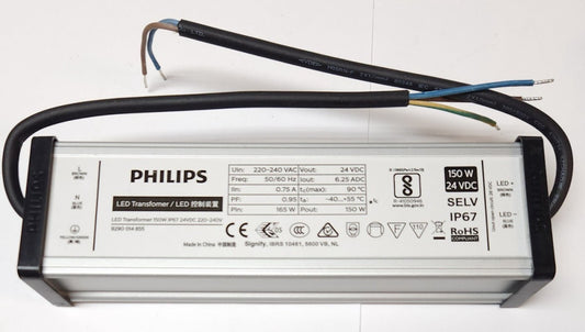 PHILIPS 9290 014 855 150 Watt 24 VDC LED Driver TRANSFORMER 220-240 VAC SELV IP6