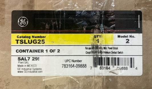 GE GENERAL ELECTRIC TSLUG25 POWER BREAK 2500 AMP CB Lug Terminal Kit CU Copper 