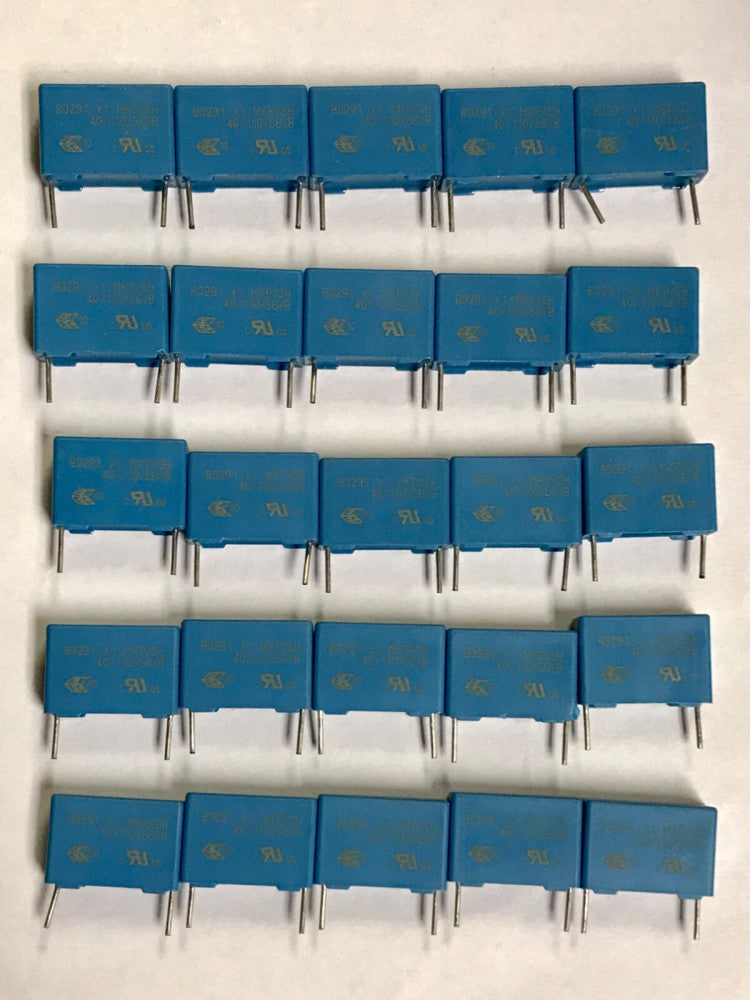 LOT OF 25 TDK Met Film Capacitor 11-6676 B32912A3104K B3291 X1 MKP/SH 40/10/56/8