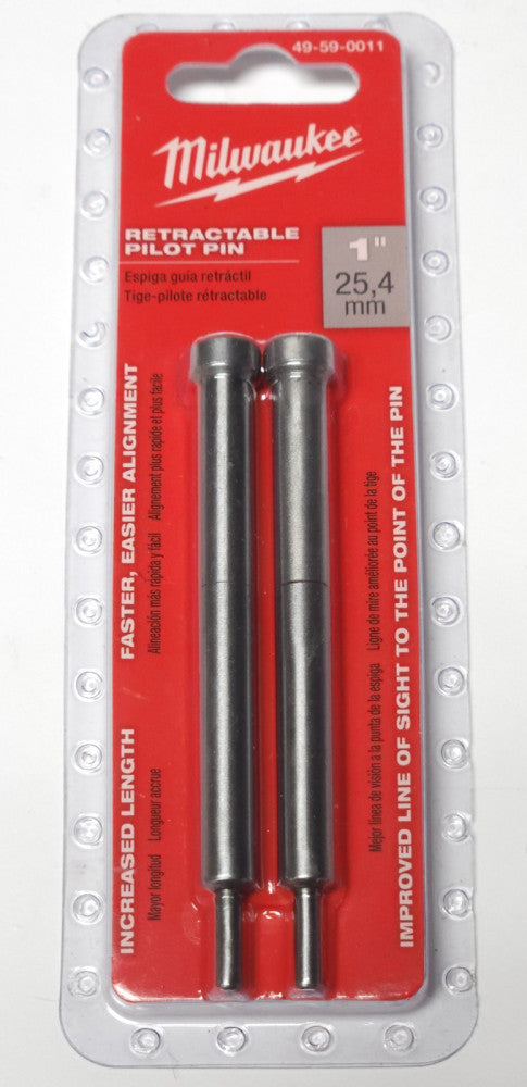 MILKWAUKEE 49 59 0011 Annular Cutter Retractable Pilot Pin 1" 25.44mm
