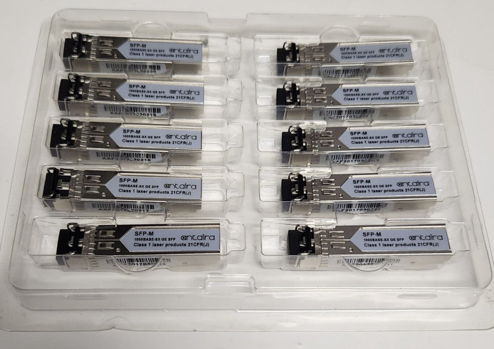 LOT OF 10 ANTAIRA SFP-M 1000BASE SX GE SFP 21CFR(J)