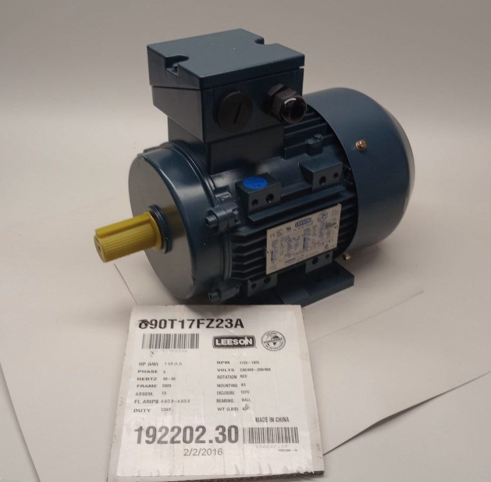 Leeson 192202.30 Electric Motor 3ph 1.5hp 1725/1425rpm 230/460V C90T17FZ23A