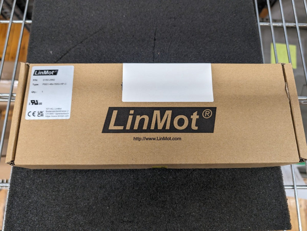 New, LinMot, 0150-2992 PS01-48X150G-HP-C, Stator HP with IP67 connector M23/9(m)
