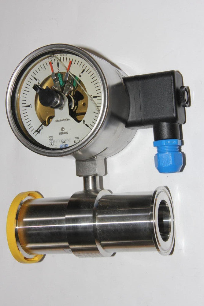 WIKA 233.30.100+831-N Industrial Pressure Guare with Liquid Filled Case 0-6 Bar