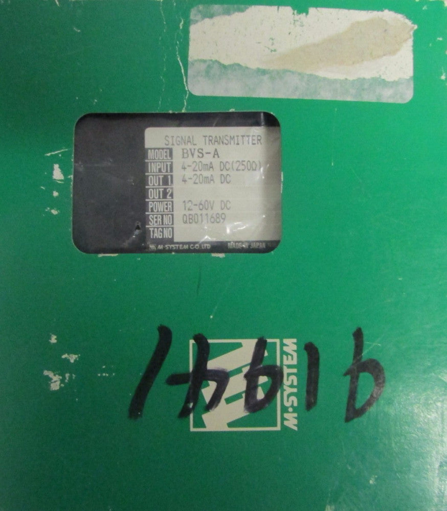 M SYSTEM Model BVS A 12-60 Volt DC Signal Transmitter 