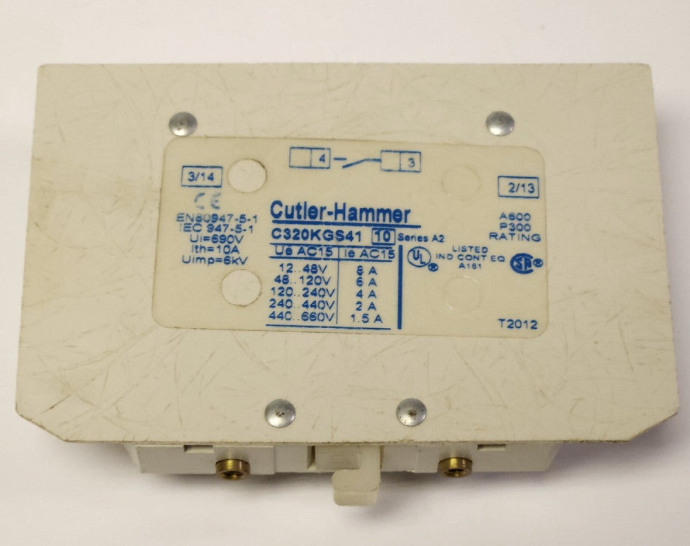 EATON CUTLER HAMMER C320KGS41 Freedom Series Side Mount Auxiliary Contact 1 NO