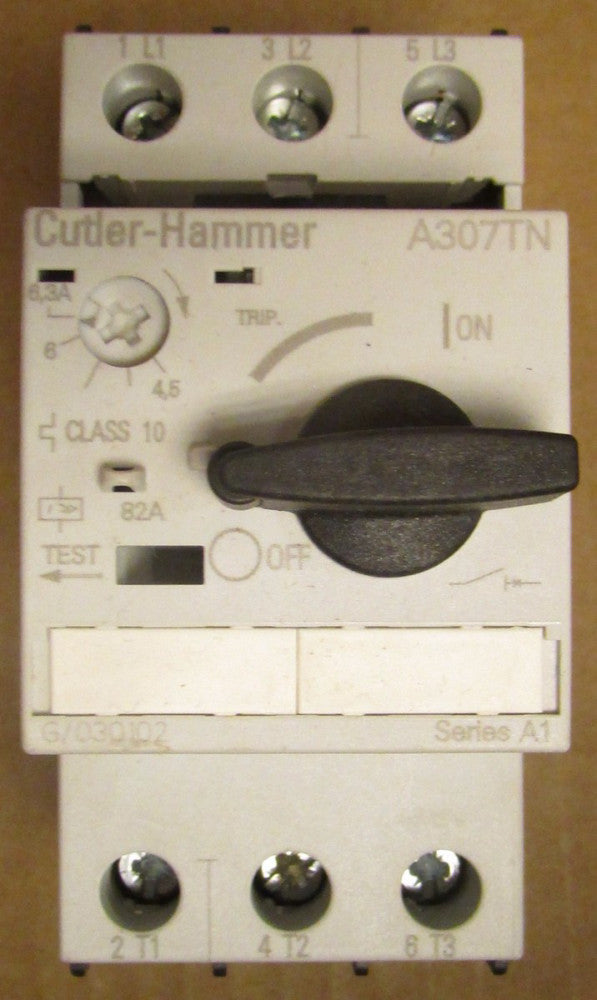 EATON CUTLER HAMMER A307TN 4.50-6.30 Amp Manual Motor Protector 