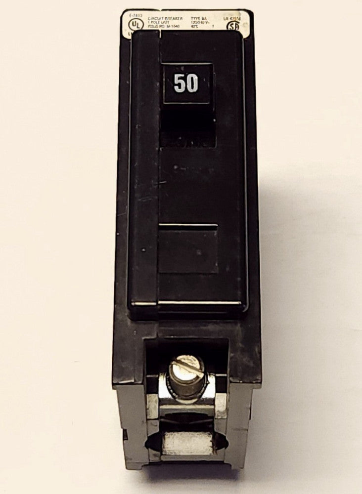 EATON CUTLER HAMMER BAB1050 Single Pole 50 AMP Type BA BAB Circuit Breaker