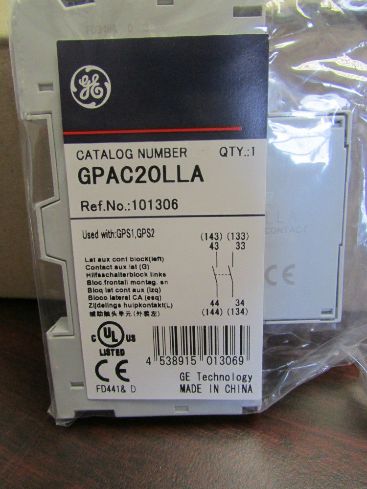 General Electric G E  GPAC20LLA Auxiliary Contact