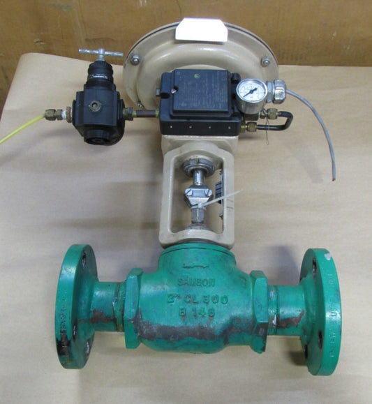 SAMSON ACTUATOR CONTROL VALVE 3277 CL300 2"NPT B148 W/ POSITIONER 3760