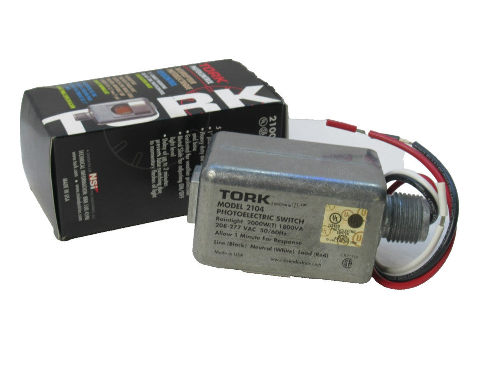 Tork 2104 , Series 2100 1/2" Conduit Mounting Photocontrol (New)