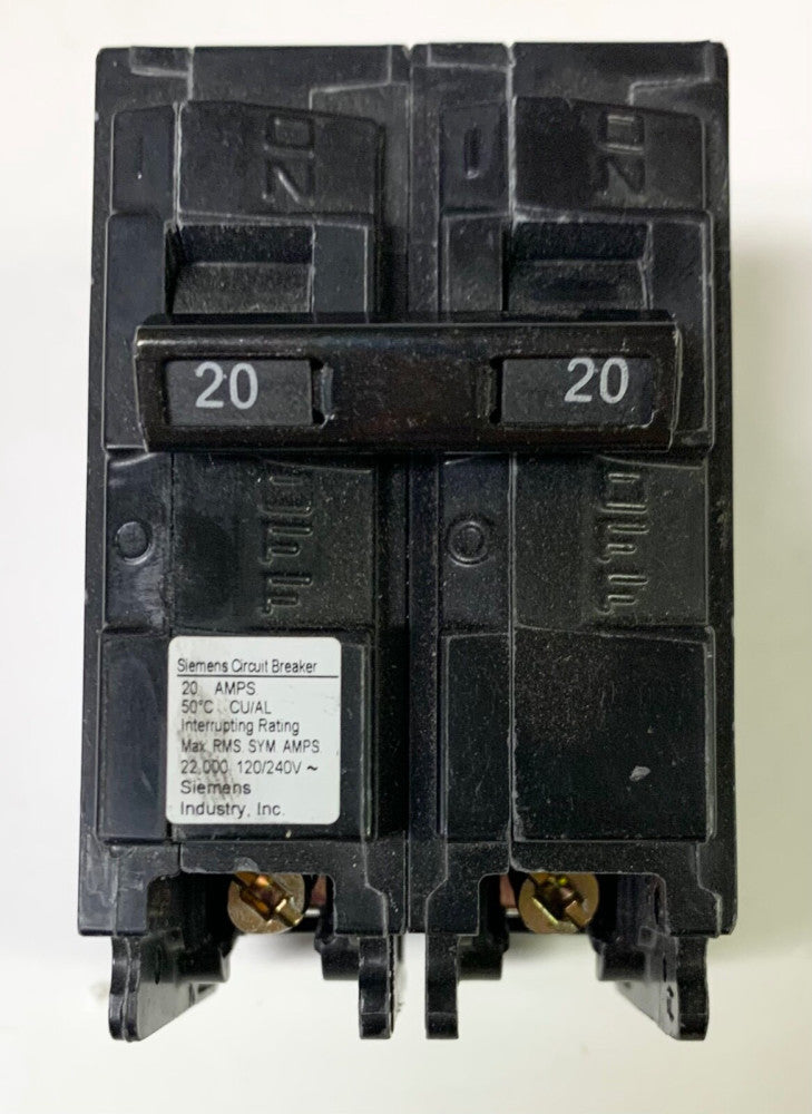 SIEMENS B220HM 2 Pole 20 AMP Type HBL HBLM Bolt In Circuit Breaker