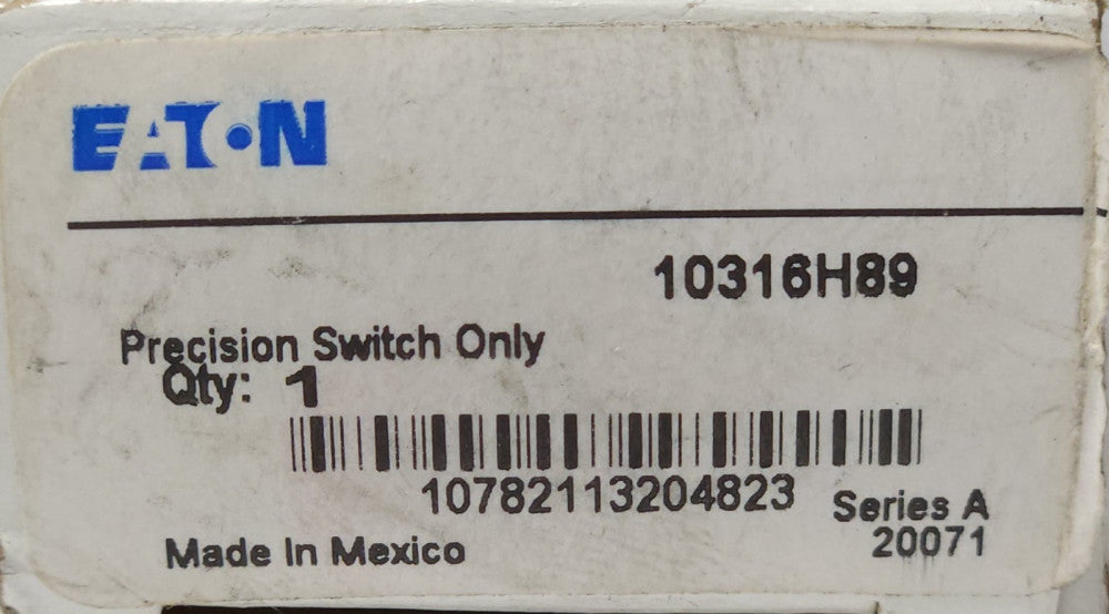 EATON CUTLER HAMMER 1031H89 Snap Action Precision Limit Switch