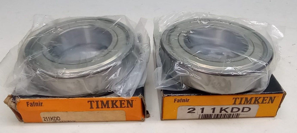 Timken 211KDD Ball Bearing Deep Groove 55X100X21mm Double Shielded (Pack of 2)