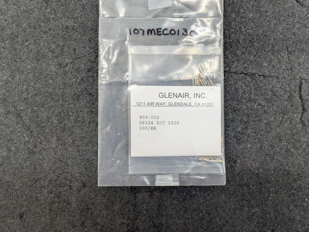 New, Glenair, 809-002, CONTACT, SOCKET, 28-22AWG, CRIMP - Lot of 5pcs