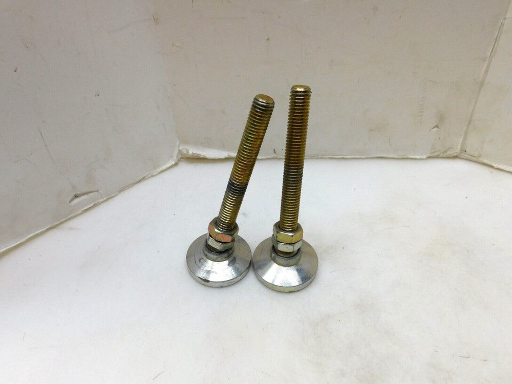 2 NO NAME ADJUSTABLE FOOT LEG MACHINE TABLE 1/2"-13 THREADS 5-1/8" H 1-7/8" B