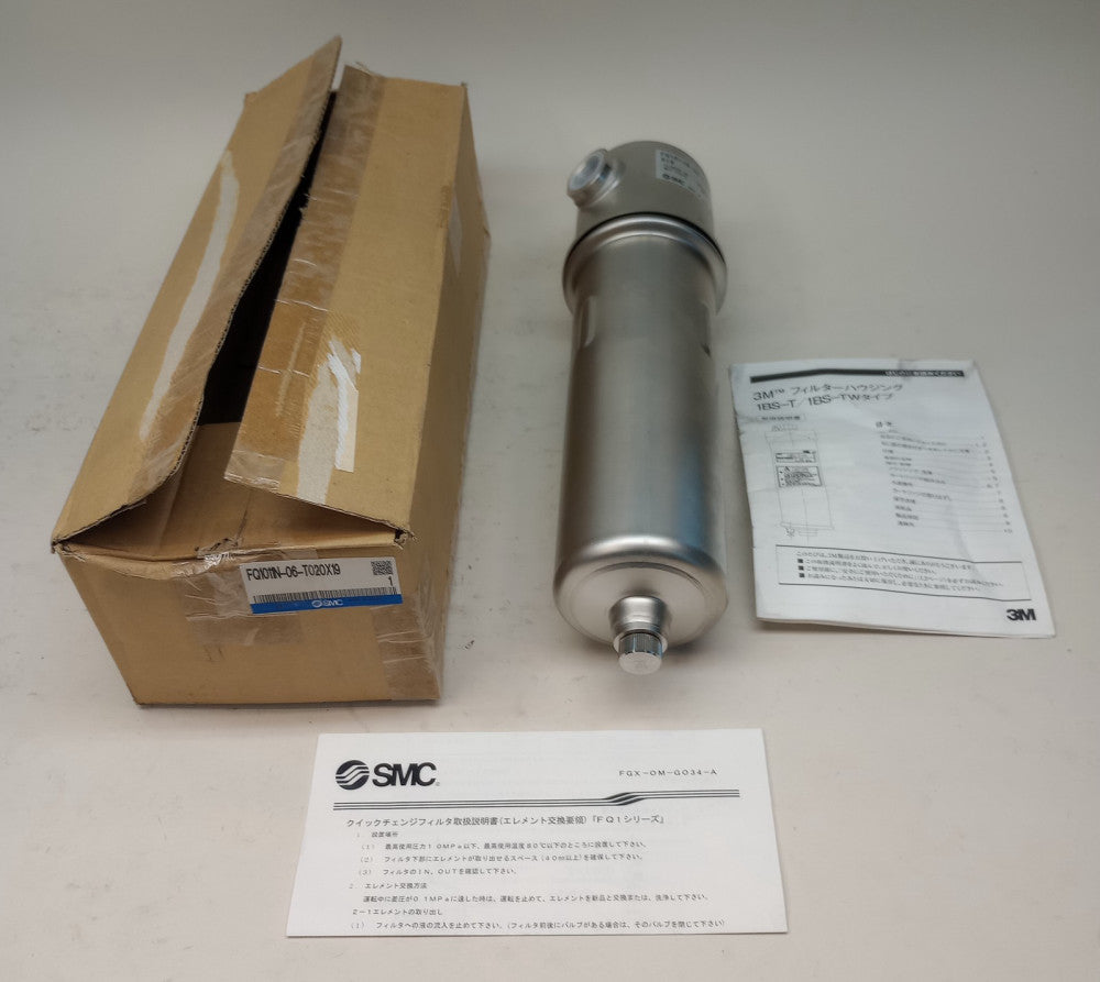 SMC FQ1011N-06-T020X19 Quick Change Filter EHM15R10A 3/4" Ports