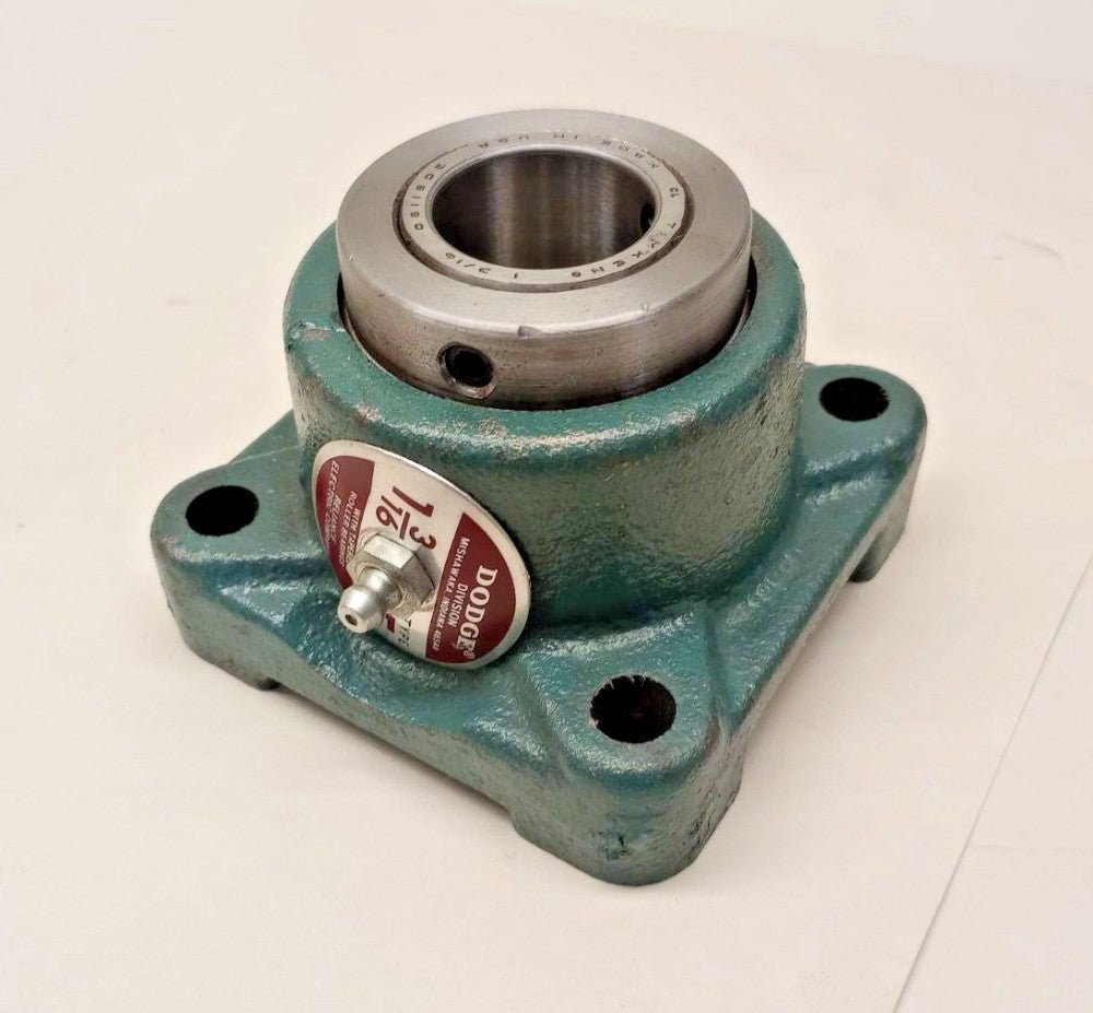 Dodge 023093 Square Flange Mount Roller Bearing 4-bolt 1-3/16 bore F4B-E-103R