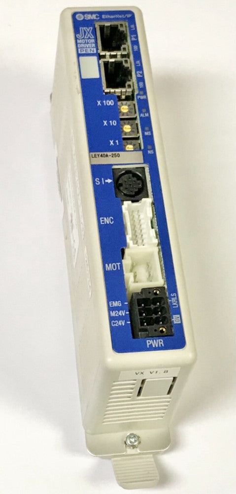SMC JXC918 LEY40A 250 Type JX Motor Driver PEN Power Supply 24 VDC