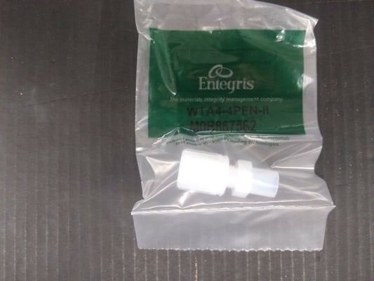 New, Entegris, WTA4-4PFN-II, STRAIGHT ADAPTER, 1/4-INCH X 1/4-INCH FLARELOCK II