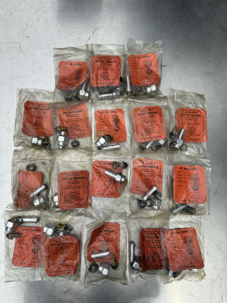 Lot of 18 Sloan Stop Repair Kit 3308102 - NOS