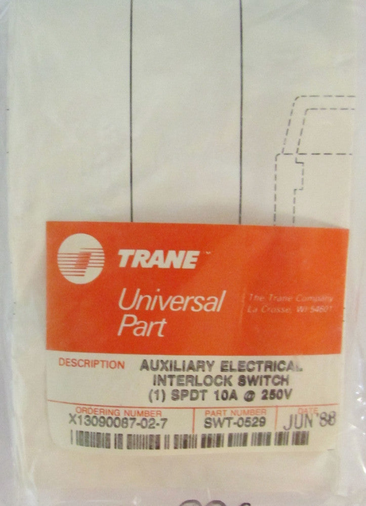 TRANE FURNAS SWT-0529 SPDT 10 Amp 250 V Auxiliary Contact