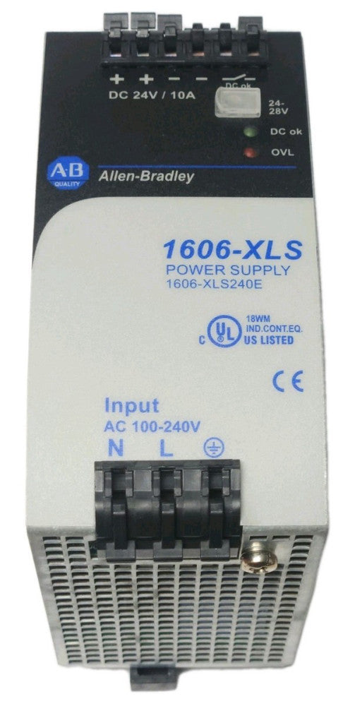 ALLEN BRADLEY 1606 XLS240E POWER Supply Module 1606-XLS Input 100-240 VAC Output