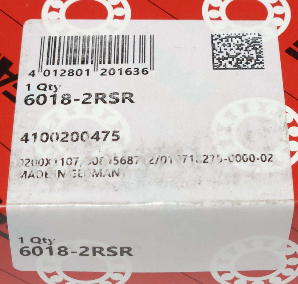 SEALED FAG 6018 2RSR Deep Groove Single Row Radial Ball Bearing 90mm Inner 140mm