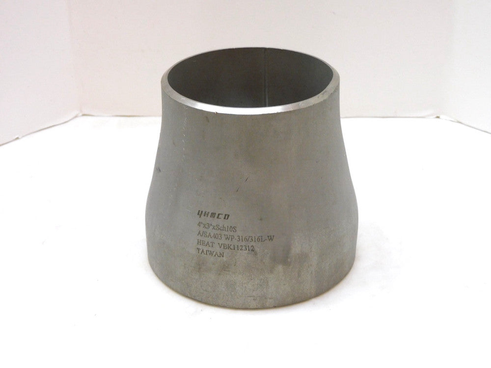 4HMCO WP316/316L-W Stainless Steel Weld Concentric Reducer 4"x3" A/SA403 SCH10S