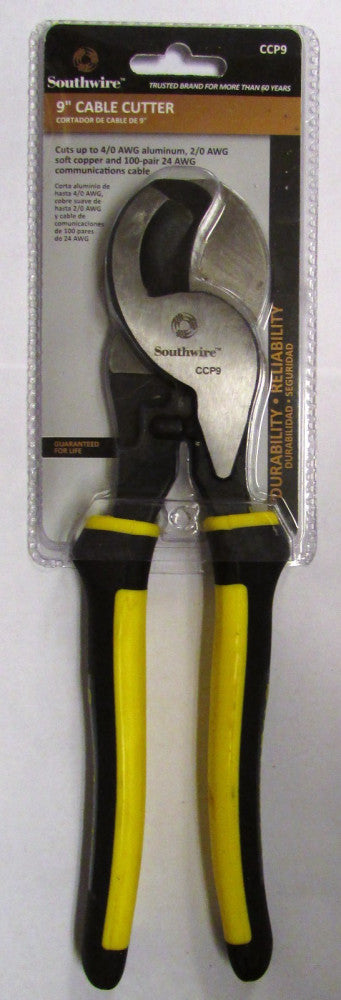 SOUTHWIRE CCP9 Heavy Duty High Leverage 9" Cable Cutter Comfort Grip